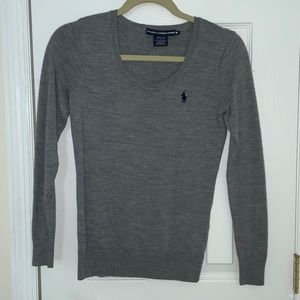 Medium Gray Ralph Lauren Polo Long Sleeve